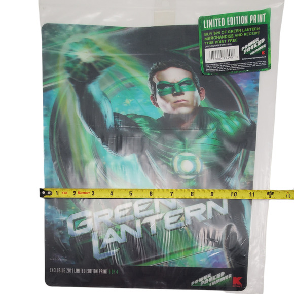 DC Comics Green Lantern Movie Lenticular 11" x 14" Limited Edition Print 2011 - Picture 8 of 9